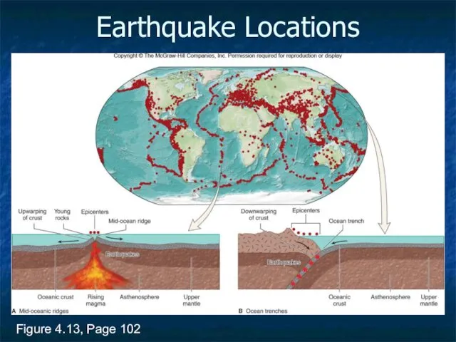 Earthquake Locations Figure 4.13, Page 102