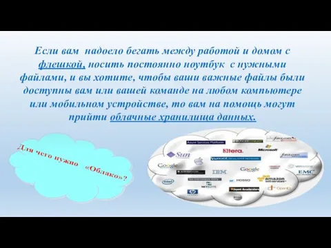 Если вам надоело бегать между работой и домом с флешкой, носить