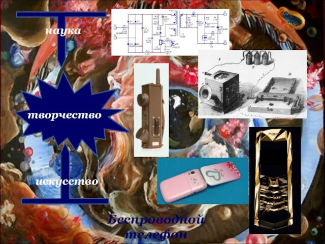 наука искусство творчество Беспроводной телефон