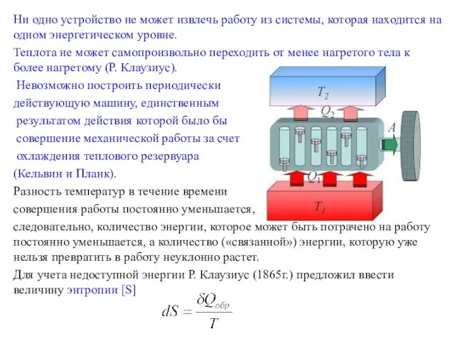 Ни одно устройство не может извлечь работу из системы, которая находится