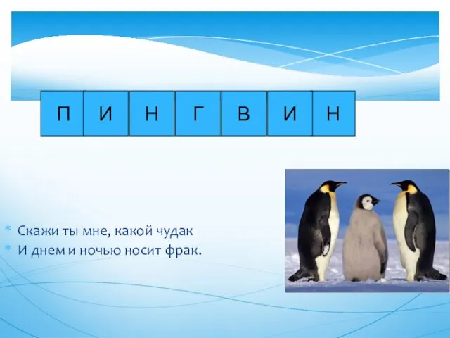 Скажи ты мне, какой чудак И днем и ночью носит фрак.