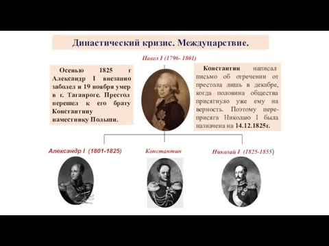 Осенью 1825 г Александр I внезапно заболел и 19 ноября умер