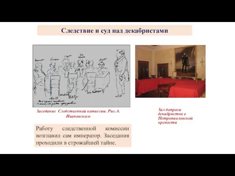 Работу следственной комиссии возглавил сам император. Заседания проходили в строжайшей тайне.