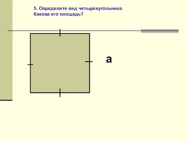5. Определите вид четырехугольника. Какова его площадь? а