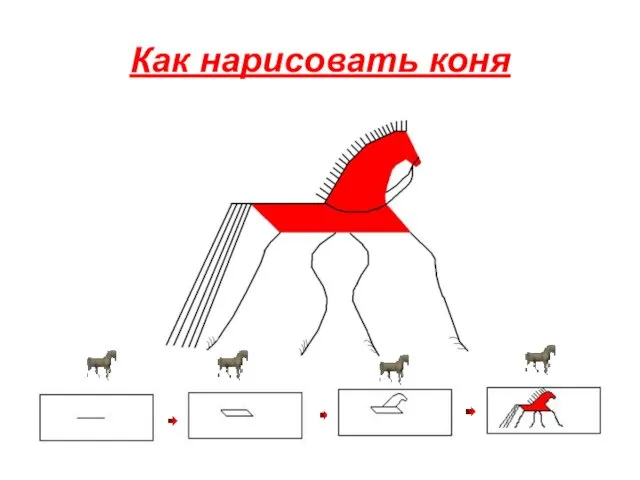 Как нарисовать коня