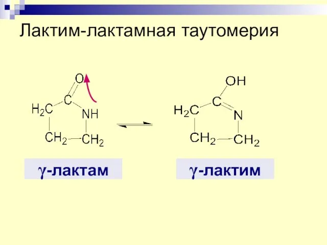 Лактим-лактамная таутомерия γ-лактам γ-лактим