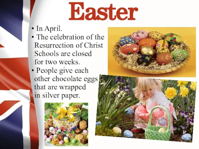 Easter In April. The celebration of the Resurrection of Christ Schools