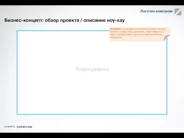 Бизнес-концепт: обзор проекта / описание ноу-хау Примеры КПЭ Инфографика