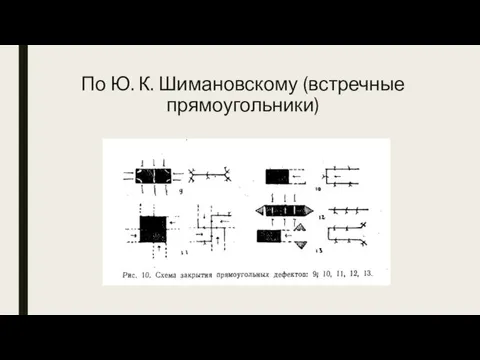 По Ю. К. Шимановскому (встречные прямоугольники)