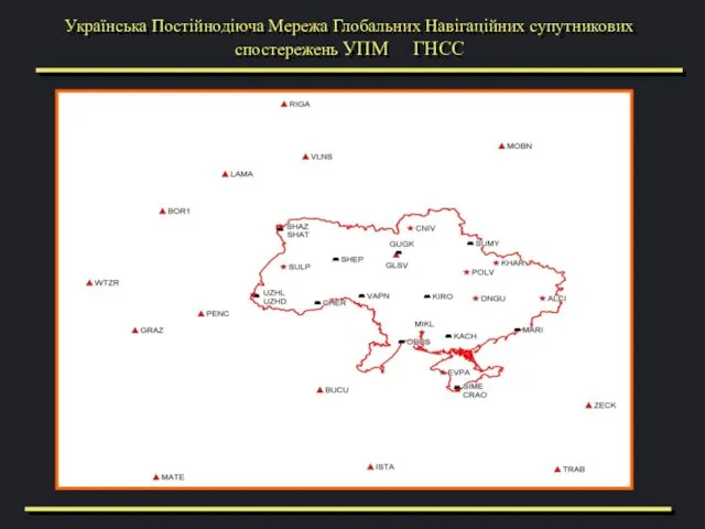 Українська Постійнодіюча Мережа Глобальних Навігаційних супутникових спостережень УПМ ГНСС