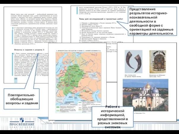 Повторительно-обобщающие вопросы и задания Работа с исторической информацией, представленной в разных