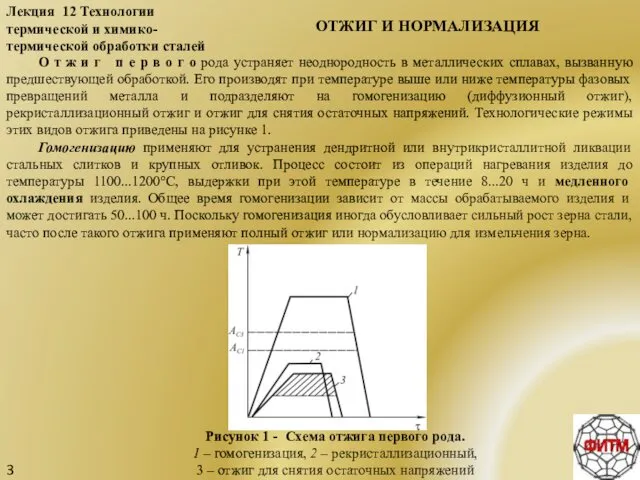 Лекция 12 Технологии термической и химико-термической обработки сталей 3 О т