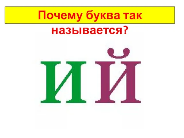 Почему буква так называется?