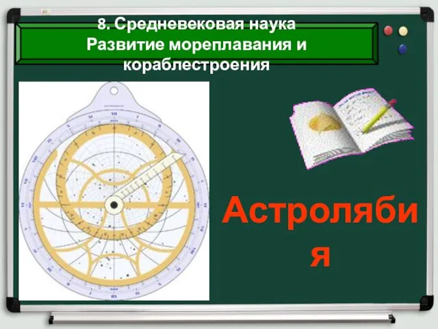 Астролябия 8. Средневековая наука Развитие мореплавания и кораблестроения