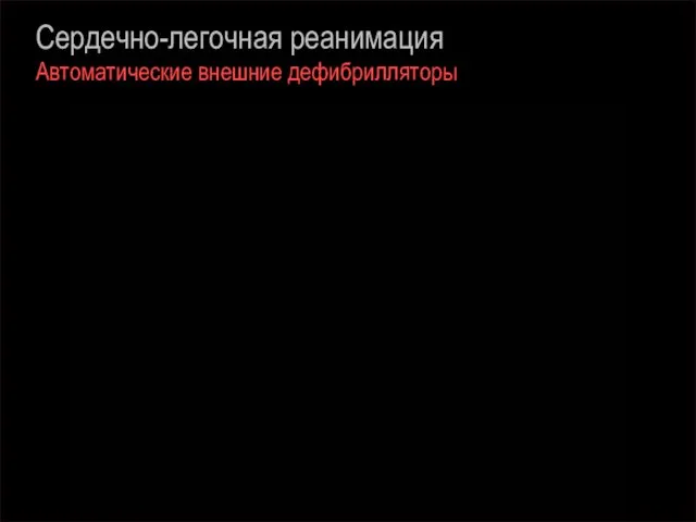 Сердечно-легочная реанимация Автоматические внешние дефибрилляторы