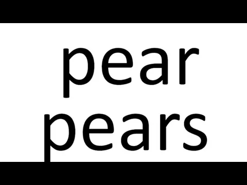 pear pears