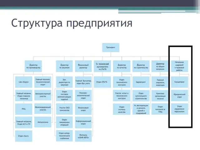 Структура предприятия