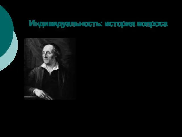 Индивидуальность: история вопроса ЛАФАТЕР, ИОГАНН КАСПАР (Lavater, Johann Kaspar) (1741–1801), швейцарский теолог, физиогномист и писатель