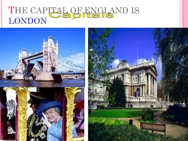 THE CAPITAL OF ENGLAND IS LONDON Capitals