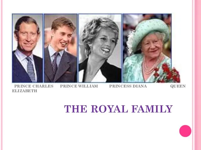 PRINCE CHARLES PRINCE WILLIAM PRINCESS DIANA QUEEN ELIZABETH THE ROYAL FAMILY