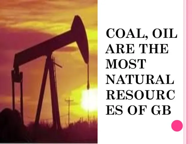 COAL, OIL ARE THE MOST NATURAL RESOURCES OF GB