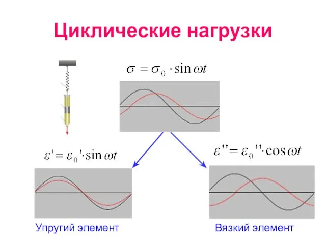 Циклические нагрузки Вязкий элемент Упругий элемент