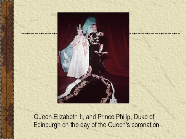 Queen Elizabeth II, and Prince Philip, Duke of Edinburgh on the day of the Queen's coronation