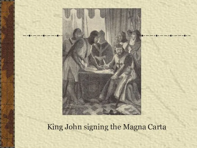 King John signing the Magna Carta