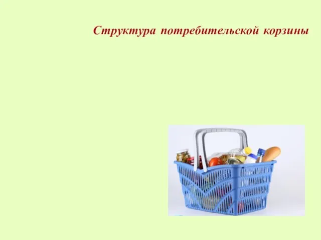 Структура потребительской корзины