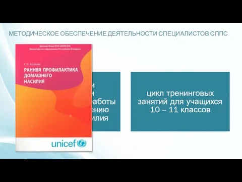 МЕТОДИЧЕСКОЕ ОБЕСПЕЧЕНИЕ ДЕЯТЕЛЬНОСТИ СПЕЦИАЛИСТОВ СППС особенности организации воспитательной работы по предупреждению