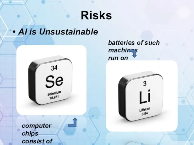 Risks AI is Unsustainable computer chips consist of batteries of such machines run on