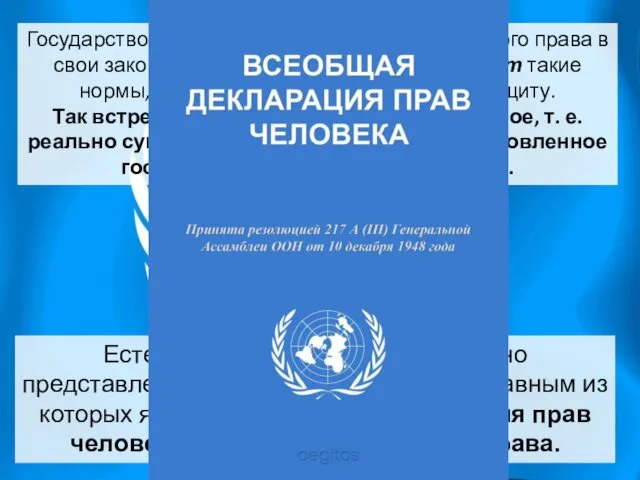 Государство может включить нормы естественного права в свои законы. И этим