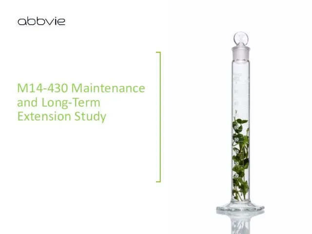 M14-430 Maintenance and Long-Term Extension Study