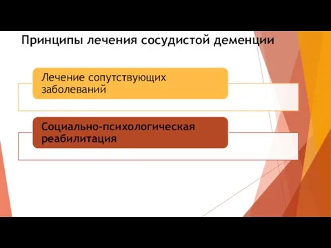 Принципы лечения сосудистой деменции