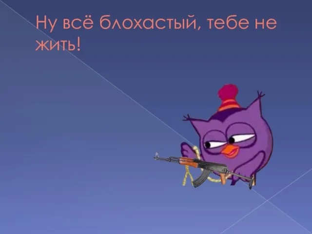 Ну всё блохастый, тебе не жить!