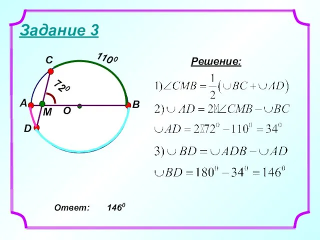 Задание 3 Решение: Ответ: 1460