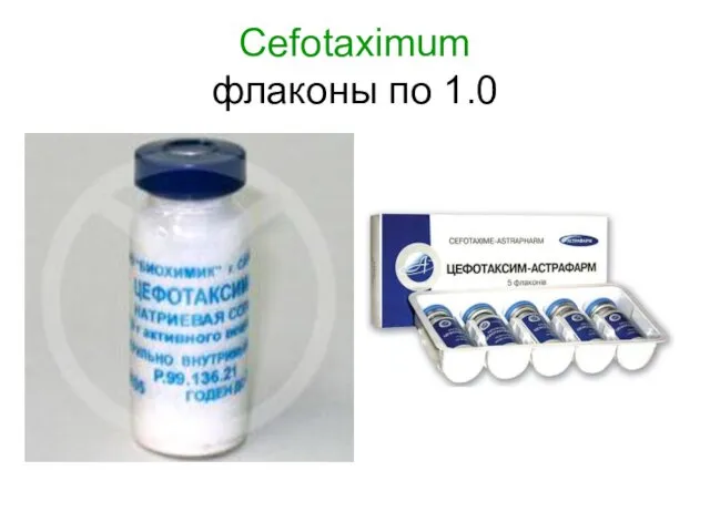 Cefotaximum флаконы по 1.0