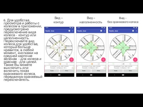 Вид – контур 6. Для удобства просмотра и работы с колесом