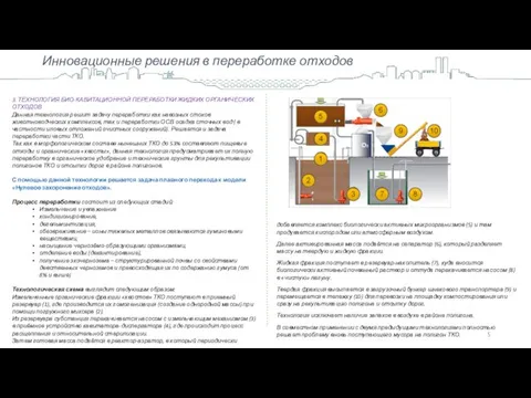 Инновационные решения в переработке отходов 3. ТЕХНОЛОГИЯ БИО-КАВИТАЦИОННОЙ ПЕРЕРАБОТКИ ЖИДКИХ ОРГАНИЧЕСКИХ