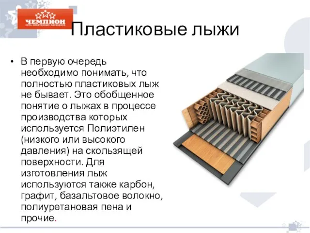 Пластиковые лыжи В первую очередь необходимо понимать, что полностью пластиковых лыж