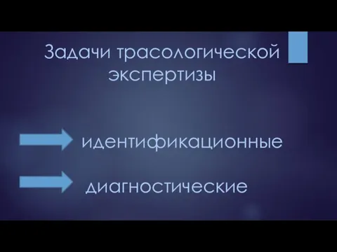 Задачи трасологической экспертизы идентификационные диагностические