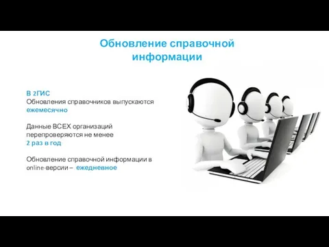 Городской Информационный Справочник В 2ГИС Обновления справочников выпускаются ежемесячно Данные ВСЕХ