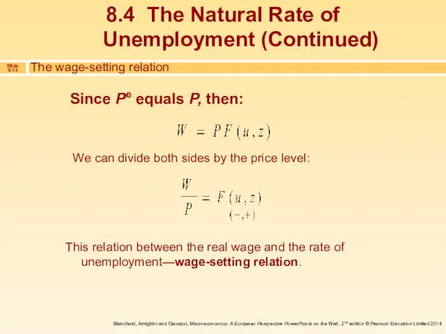 Since Pe equals P, then: We can divide both sides by