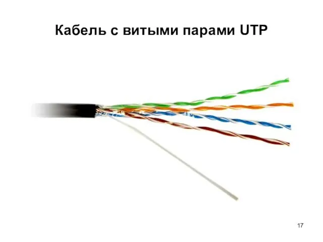 Кабель с витыми парами UTP