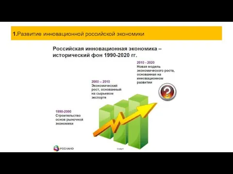 1.Развитие инновационной российской экономики