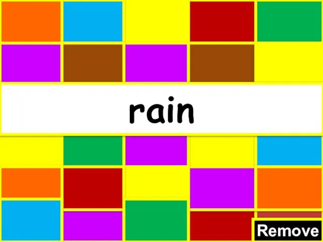 Remove rain