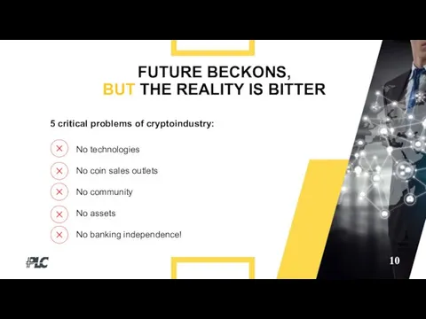 10 FUTURE BECKONS, BUT THE REALITY IS BITTER No technologies No