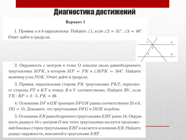 Диагностика достижений