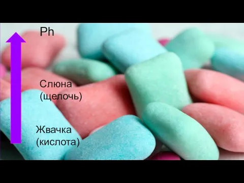 Ph Слюна (щелочь) Жвачка (кислота)