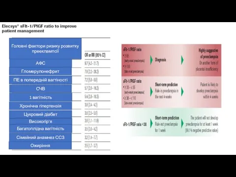 Головні фактори ризику розвитку прееклампсії АФС Гломерулонефрит ПЕ в попередній вагтіності